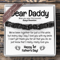 Thumbnail for (Almost Sold Out) Daddy 1st Father's Day Classic 5mm Steel Bracelet - Love You This Much