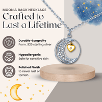 Thumbnail for (ALMOST Sold Out) Mom Moon & Back Necklace - Love You This Much
