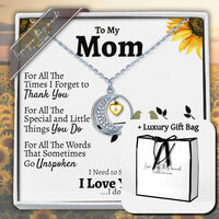 Thumbnail for (ALMOST Sold Out) Mom Moon & Back Necklace - Love You This Much