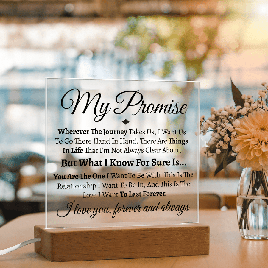 (Almost SOLD OUT) My Promise Glass & Stand Gift Set - Love You This Much