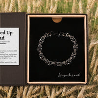 Thumbnail for (Almost Sold Out) Stepped Up Dad Classic 5mm Steel Bracelet - Love You This Much