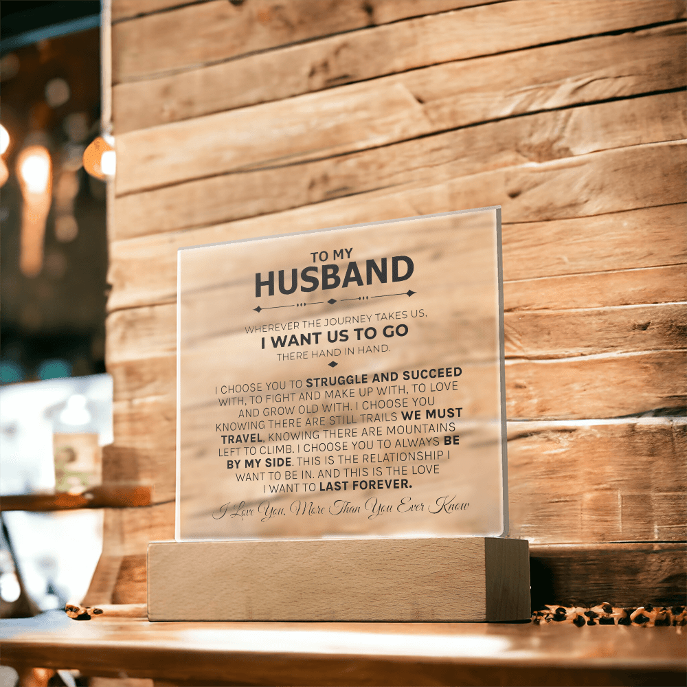 Husband "Struggle & Succeed" Acrylic Plaque - Love You This Much