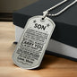 Son (Carry You) Dog Tag Necklace - Love You This Much