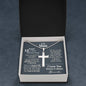 13th Year Anniversary Ball Chain Cross Necklace - Love You This Much