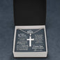 1st Month Anniversary Ball Chain Cross Necklace - Love You This Much