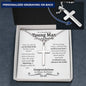 21st Birthday Ball Chain Cross Necklace - Love You This Much