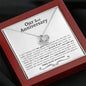 2nd Anniversary Love Knot Necklace - Love You This Much