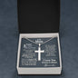 5th Year Anniversary Ball Chain Cross Necklace - Love You This Much