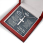 5th Year Anniversary Ball Chain Cross Necklace - Love You This Much