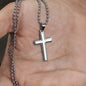 5th Year Anniversary Ball Chain Cross Necklace - Love You This Much