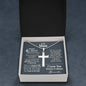 6 Month Anniversary Ball Chain Cross Necklace - Love You This Much
