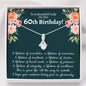 60th Birthday Ribbon Necklace - Love You This Much