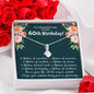60th Birthday Ribbon Necklace - Love You This Much
