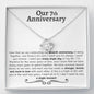 7th Anniversary Love Knot Necklace - Love You This Much