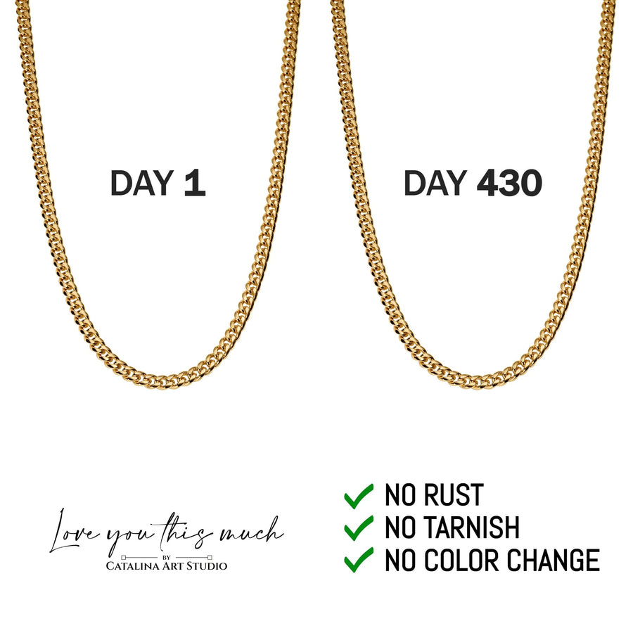 8mm Classic Cuban Necklace - Love You This Much