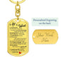 All I want Poem Keychain - Love You This Much