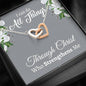 All Things Through Christ Interlocking Hearts Necklace - Love You This Much