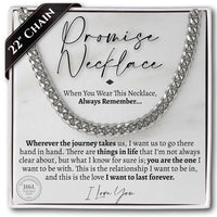 Thumbnail for (Almost Sold Out) Promise Classic 7mm Cuban Necklace - Love You This Much