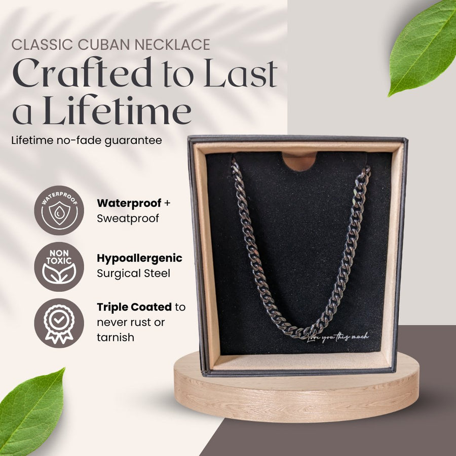 (Almost Sold Out) Promise Classic 7mm Cuban Necklace - Love You This Much