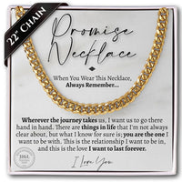 Thumbnail for (Almost Sold Out) Promise Classic 7mm Cuban Necklace - Love You This Much