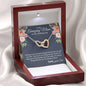 Amazing Mom Wedding Day (from son) Interlocking Hearts Necklace - Love You This Much