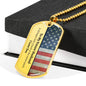 Personalized Future Husband Dog Tag Necklace