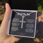 Dad to Be Cross Necklace