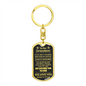 Our Grandson Dog Tag Keychain