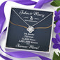 Personalized 2 Year Anniversary Love Knot Necklace