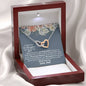 Daughter Poem (Love Dad) Interlocking Hearts Necklace