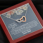 Daughter Poem (Love Dad) Interlocking Hearts Necklace