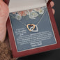 Daughter Poem (Love Dad) Interlocking Hearts Necklace