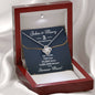 Personalized 2 Year Anniversary Love Knot Necklace