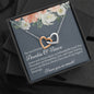 Auntie & Niece Interlocking Hearts Necklace - Love You This Much