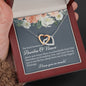 Auntie & Niece Interlocking Hearts Necklace - Love You This Much