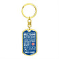 Ball Game Cubs Keychain - Love You This Much