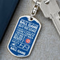 Ball Game Cubs Keychain - Love You This Much