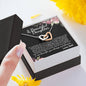 Beautiful Daughter (Love Dad) Interlocking Hearts Necklace - Love You This Much