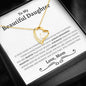 Beautiful Daughter (Love, Mom) Forever Love Necklace - Love You This Much