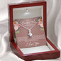 Beautiful Mom on my wedding day Alluring Beauty Necklace - Love You This Much