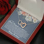 Best Friend 21st Birthday Interlocking Hearts Necklace - Love You This Much