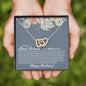 Best Friend 40th Interlocking Hearts Necklace - Love You This Much