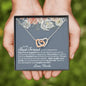 Best Friend Engagement Interlocking Hearts Necklace - Love You This Much