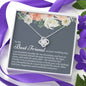 Best Friend Wedding Day Love Knot Necklace - Love You This Much