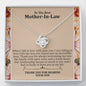 Best Mother In Law Love Knot Necklace - Love You This Much