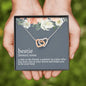 Bestie (noun) Interlocking Hearts Necklace - Love You This Much