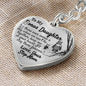 Bonus Daughter Heart Keychain - Love You This Much