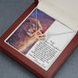 Bonus Daughter (Lion) Bonus Dad Interlocking Hearts Necklace - Love You This Much