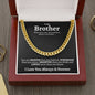 Brother Cuban Link Chain Necklace - Love You This Much