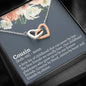 Cousin (noun) Interlocking Hearts Necklace - Love You This Much